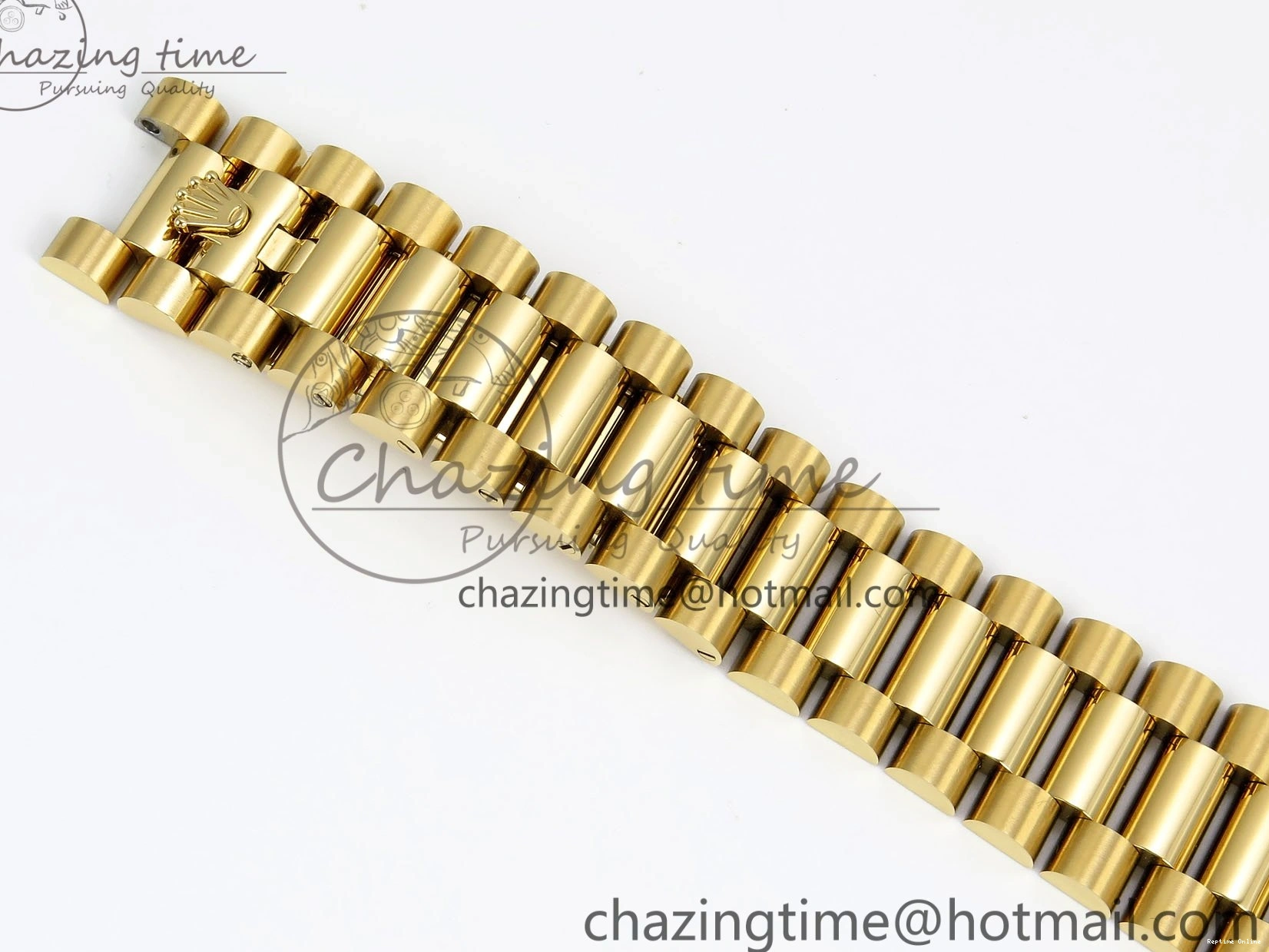 0420 WaterResistant Day Date 36 YG RAF 1:1 Best Edition Brown Oman Dial Diamonds Bezel on YG Bracelet A 1518